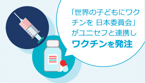 「世界の子どもにワクチンを 日本委員会」がユニセフと連携しワクチンを発注